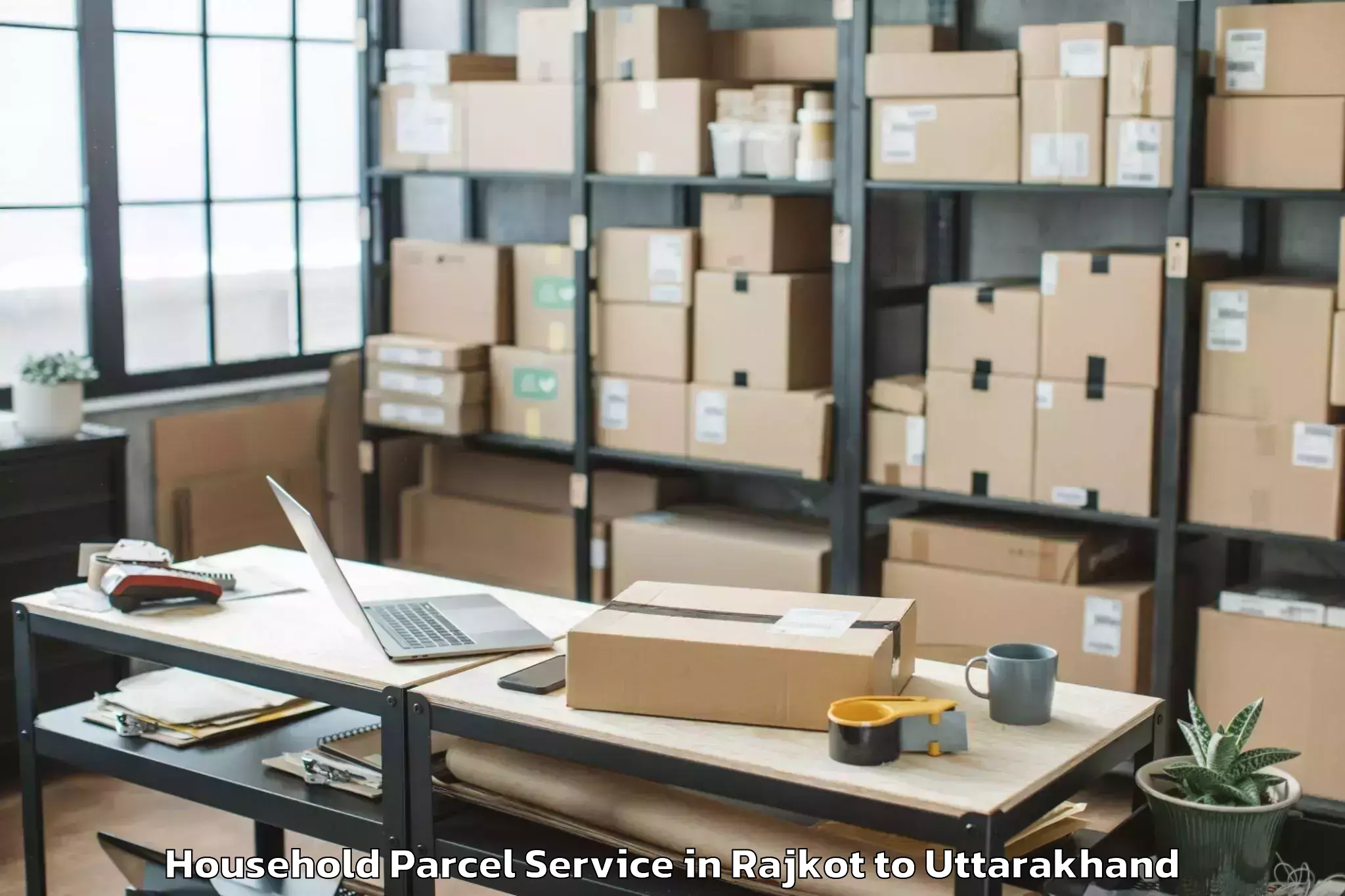 Book Rajkot to Doon University Dehradun Household Parcel